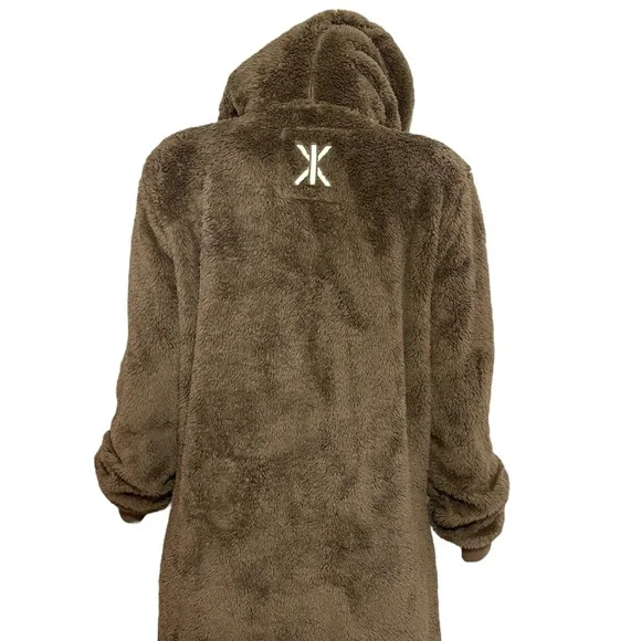 ONEPIECE Puppy Sherpa Jumpsuit, Taupe, Medium